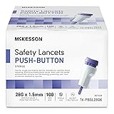 McKesson Safety Lancet, Retractable, Push Button