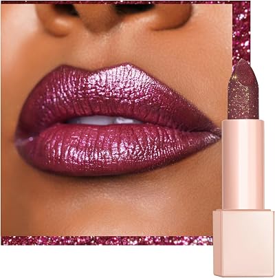Oulac Plum Glitter Lipstick Bronze Moisture Tint D05 Wildfire