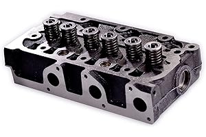 Eoiou Complete Cylinder Head Fits for Kubota D722 D722EBH D722E Engine K008 K008-3 Excavator ZD18 Zero Turn Mower B7300HSD B7400HSD BX1800D BX1850D BX1860D Tractor