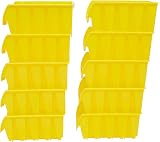 The Workplace Depot Plastic Picking Bins Semi Open Fronted Stackable Yellow view 4