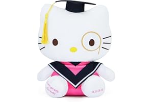 COAQAC 2025 Graduation Cat Plush - 7.8 Inch Class of 2025 Commemorative Decoration for Graduation Ceremonies, Party Displays & Keepsake Collections (Pink)
