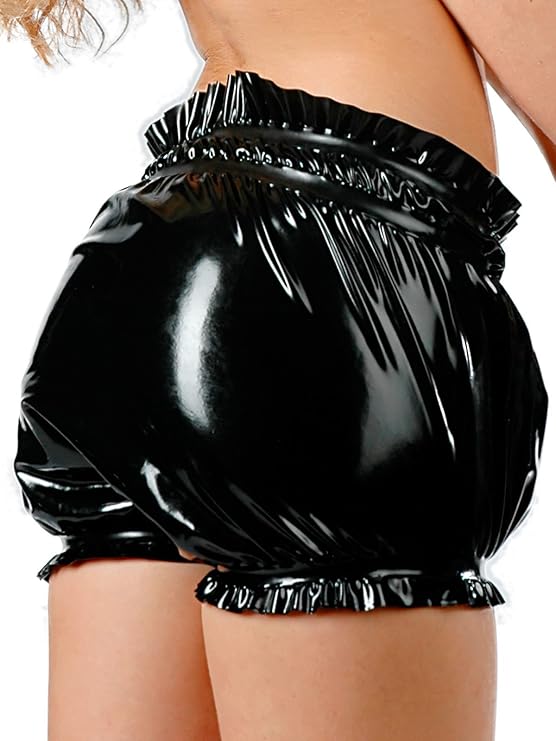 Fetisso - 4610 - Latex Baby Gummi Höschen, Farbe:Schwarz, Größe:XL