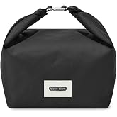 BLACK + BLUM Insulated Lunch Bag | Leakproof | Roll Top | 6.7L | Black | Recycled Fabric, Welded Seams, Thermal Lining, BPA Free, Easy Carry, Work Lunches, Picnics &amp; Meal Prep