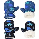 Fleece Lined Mittens for Baby Boys Girls,Baby Toddler Little Kids Winter Warm Gloves Mittens