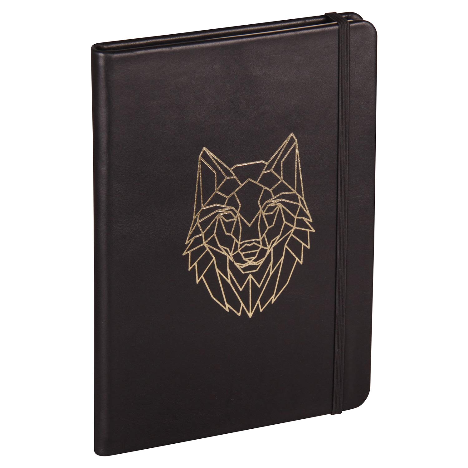Clairefontaine 400130C - One Leather Notebook - A5 Hard Cover - Dimensions: 14.8 x 21 cm - 144 lined pages, Genuine Lambskin Leather Cover - Wolf design — image 1