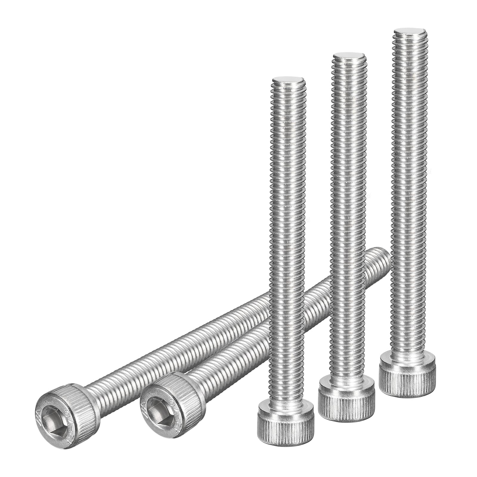 DTGN M8x75mm Socket Head Cap Screws Bolts, 5Pcs 304 Stainless Steel 18-8, Metric Machine Hex Socket Screw, Hex Drive, Bright Finish, UNC Coarse Thread Fully Threaded — image 1