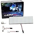 iJDMTOY Super Bright Xenon White 2-Piece Set Direct Fit Full LED Interior Light/Truck Light Package Compatible With 2013-2016