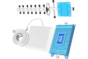 Cell Phone Signal Booster for Home and Office - Band 66/4 (1700/2100Mhz) 5G Mobile Cellular Repeater Boosts 4G Data and Volte