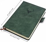 Earning Power A5 Ruled Notebook Journal Hardcover 360 Pages Green view 3