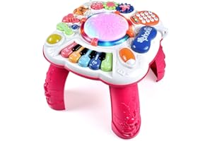 Tuko Baby Toys for 6 to 12 Months,Activity Table Toy for Toddlers (Size: 11.8 x 11.8 x 12.2 inches)