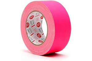DGTAPE 2 inch x 30 ya Pink Fluorescent Gaffer Tape. UV Pink NEON (UMF50/25/P 2in x 30yard)