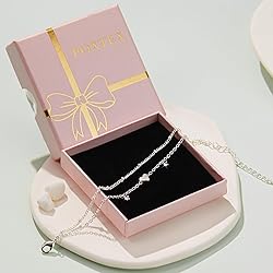 Poxtex Heart Bracelets for Women, 925 Sterling
