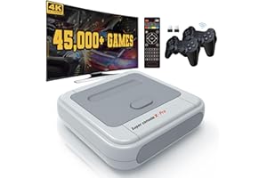 Kinhank Retro Game Console 64GB, Super Console X PRO Built-in 45,000+ Games, Video Game Console Systems for 4K TV HD/AV Output, Dual Systems (64G)