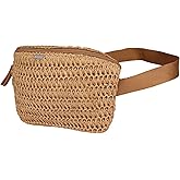 Roxy Women's Sling Bag | Crochet | Woven | Fanny Pack | Waist Bag | Travel | Beach | Vacation | Natural
