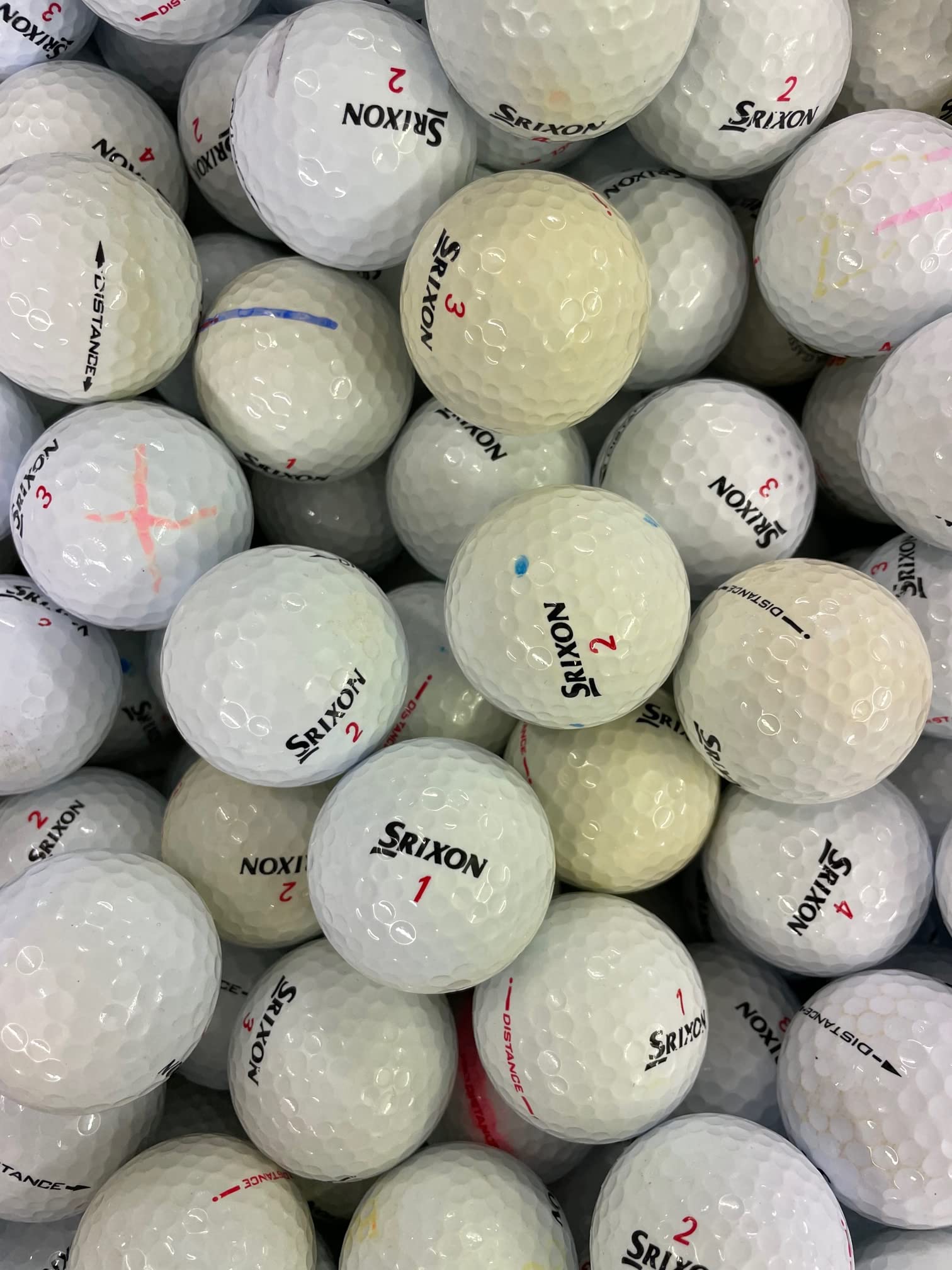 50 Srixon Distance golf Lake Balls - Grade B condition