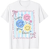 Happy to See Your Face Teacher Coquette Bow Back to School T-Shirt