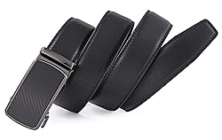 guvoosm Ratchet Belts for Men Leather Dress Suit