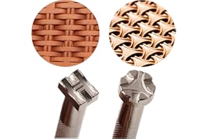 PANSHIYON Leather Stamping Tools,2 Pieces Professional Leather Stamps for Craft Working(686+178)