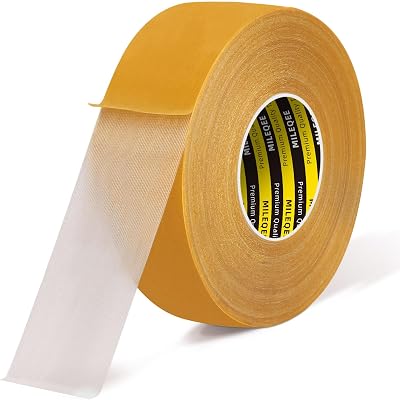 MILEQEE Double Sided Tape Heavy Duty 50mm x 50m Fiberglass Mesh