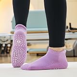 Toes Home 4 Pairs Grip Yoga Socks Women Non Slip Multicolor UK 6-8 view 3