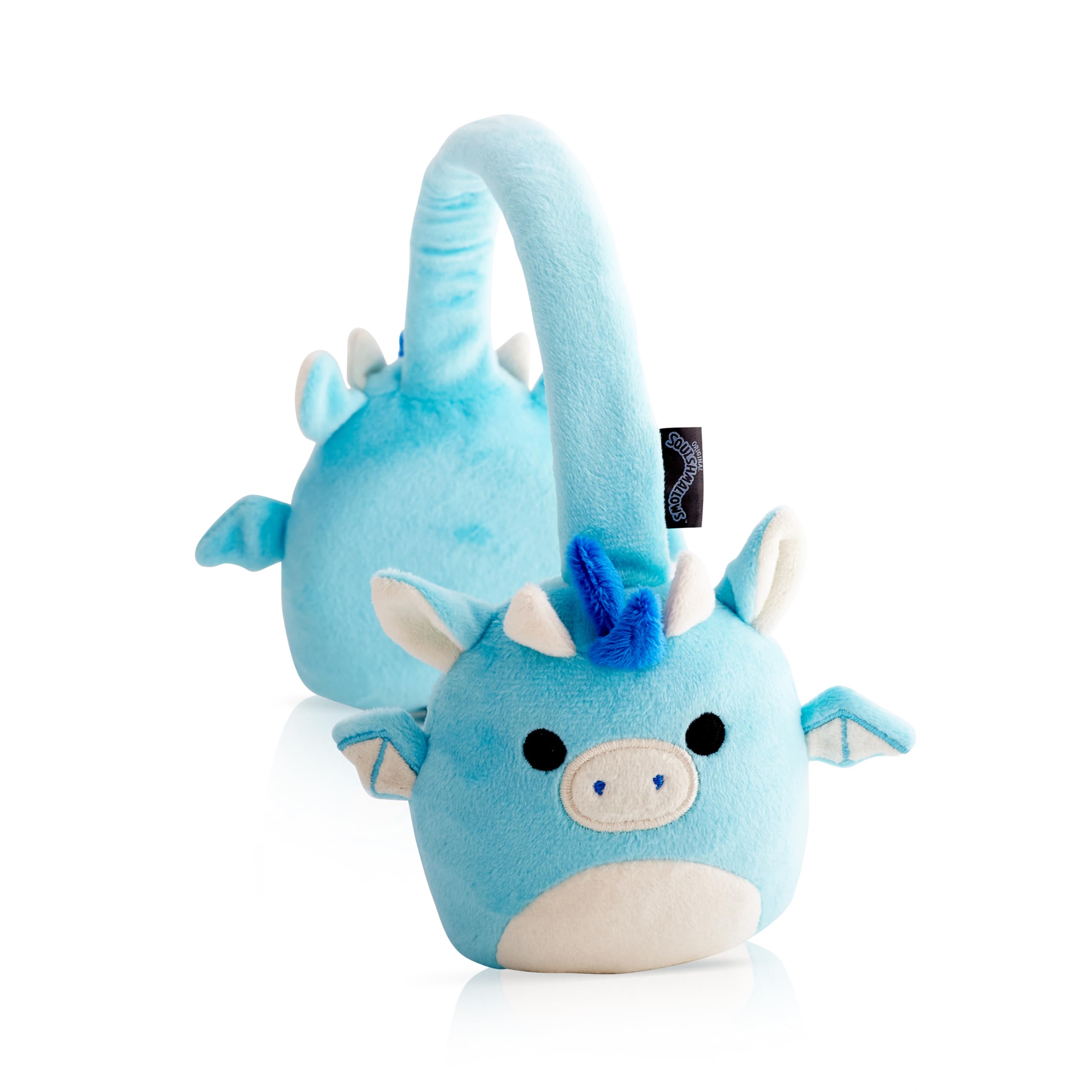 Squishmallows Tatiana The Dragon Plush Bluetooth Headphones With Built-in Microphone To Make And Receive Calls. 10 Meter Bluetooth Range, Volume Control, Soft Plush Cushions And Adjustable Headband.