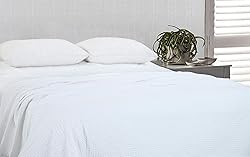 HILLFAIR 100% Combed Cotton Blanket– Twin Size