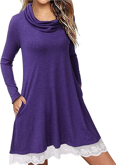 lavender tunic dress