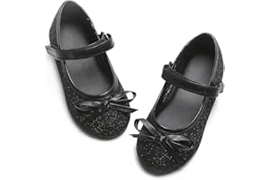 GINFIVE Toddler Girls Dress Shoes Little Girls Mary Janes Ballerina Flats Shoes Toddler