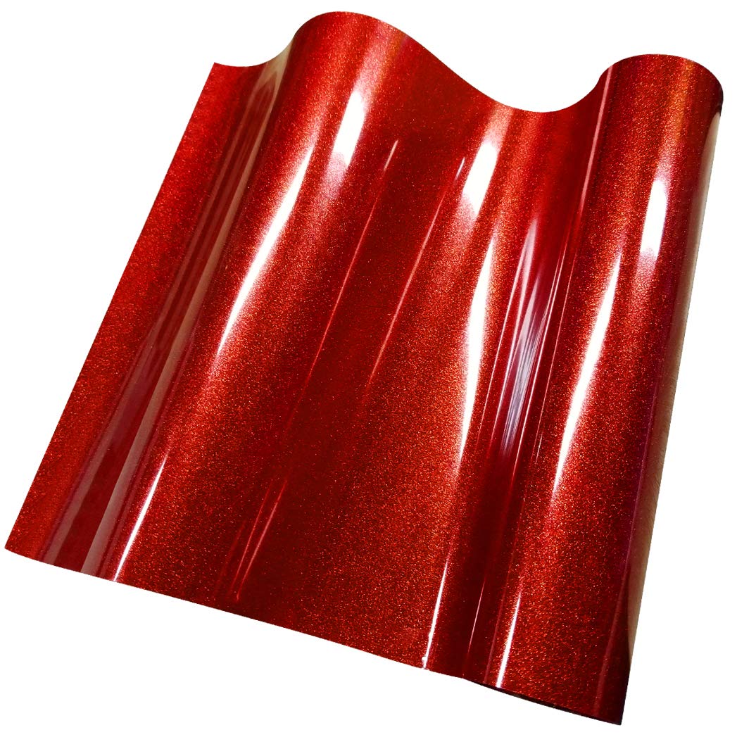 Glitter Heat Transfer Vinyl, Miayon Adhesive Vinyl Iron on HTV for T-Shirts Sports Clothing Garments or Heat Press Machine 9.8x59inches