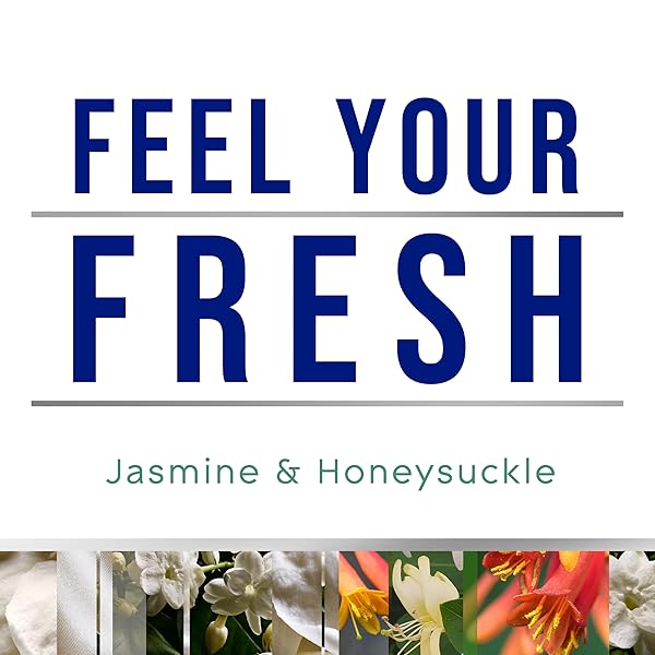GLADE PLUGINS REFILLS AIR FRESHENER, JASMINE & HONEYSUCKLE, SCENTED AND ESSENTIAL OILS FOR HOME AND BATHROOM, 0.67 FL OZ, 5 COUNT