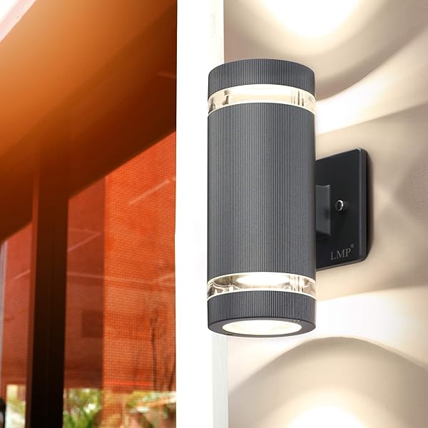 LMP 4 PACK LED PORCHES UP AND DOWN LIGHTS OUTDOOR WALL LIGHT，BODY IN ALUMINUM WATERPROOF OUTDOOR WALL LAMPS，3000K 5W WITH CERTIFICATE ETL…