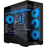 LIAN LI Vector V100 MINI Micro-ATX PC Case, Black, No Fans (V100MIX) | Compact panoramic case for M-ATX, back-connect M-ATX and Mini-ITX, with 415mm GPU and top 360mm radiator support.
