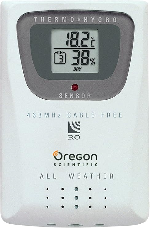 Oregon Scientific Thgr810 Thermometer Humidity Sensor For Wmr100 Amazon Co Uk Garden Outdoors