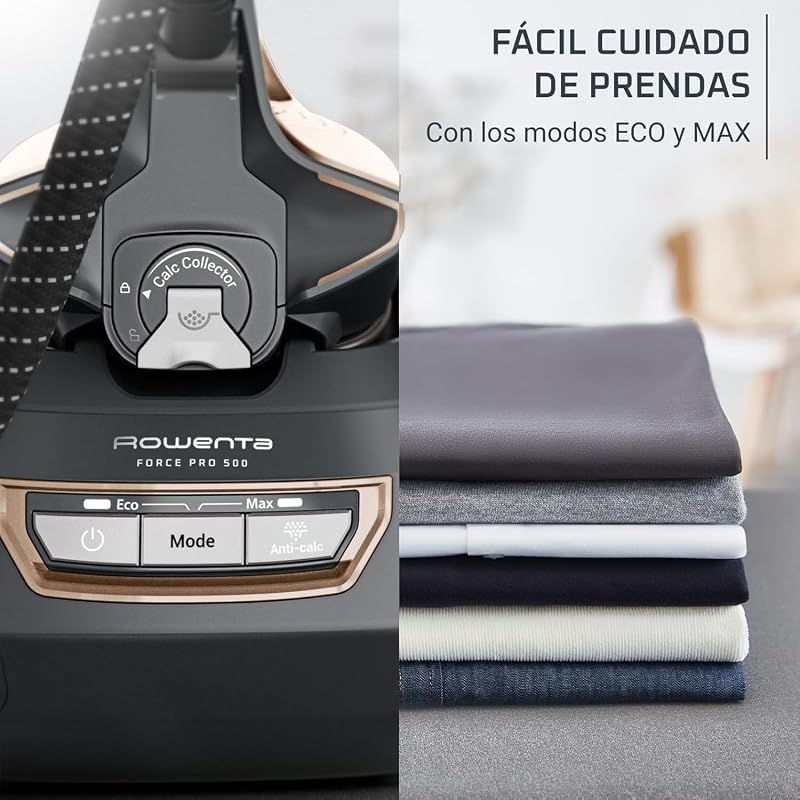 Force Pro 500, Centro de Ferro, 7,5 barras, 550 g/minuto a vapor, tecnologia Quicksteam, Centro de Ferro de poupança de energia VR9033F0