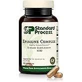 Standard Process Epimune Complex - Vegan Immune System Support - Respiratory & Immune Health Supplement with Maitake & Turkey Tail Mushrooms - Vegan, Vegetarian & Gluten-Free - 90 Capsules