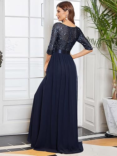 sachin and babi light blue dress Sage Sweetheart Neck Sequin Mermaid Chiffon Prom Dress main image 1