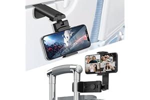 Huogantom Universal Airplane Travel Phone Holder: Travel Essentials Phone Mount for Desk with Multi-Directional 360 Degree Rotation, Trip Accessories Must Haves Phone Holder for Flying, Table