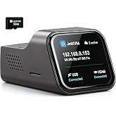 JetKVM IP KVM, Jet KVM Over IP, Open Source IPKVM, Network KVM for Any PC | Low Latency, Touchscreen LCD, 1080P@60FPS, BIOS-Level Remote Access via Ethernet Port &amp; HDMI &amp; USB-C, ATX DC Power Control