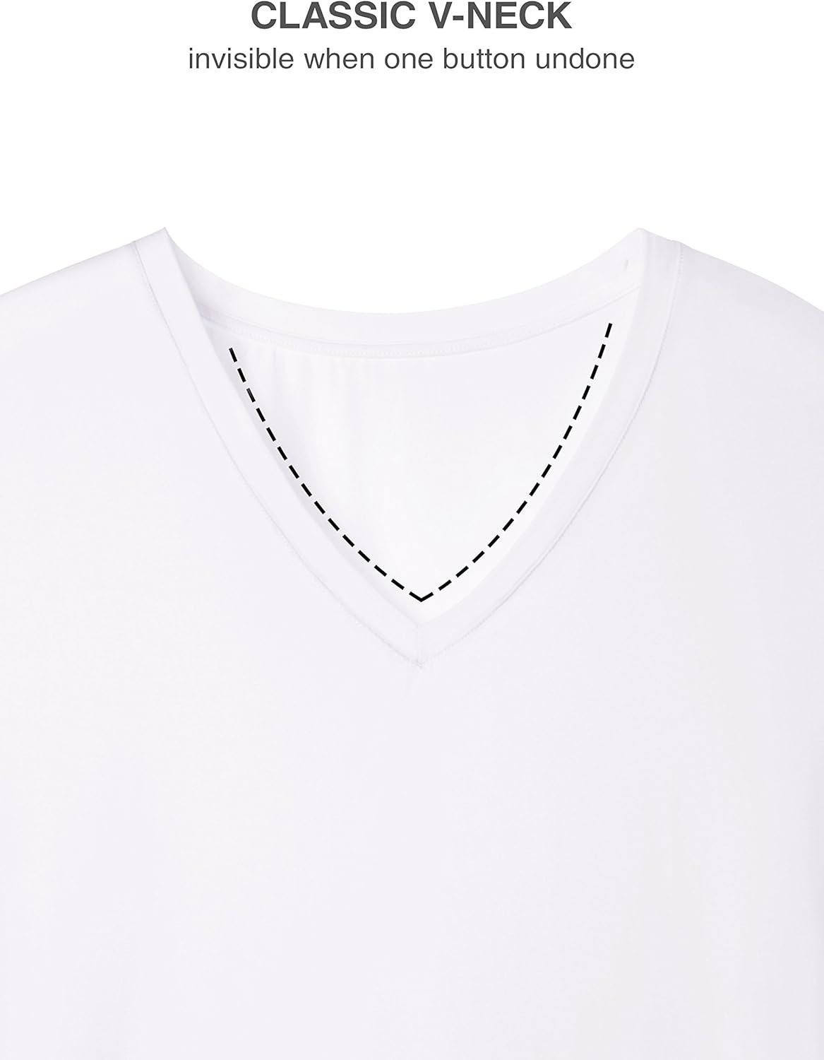 DAVID ARCHY Men's Undershirts Ultra Soft Micro Modal V-Neck Breathable T-Shirts 3 Pack: Clothing