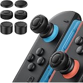 Thumb Grips for Nintendo Switch 2, Juylay 6PCS Silicone Joystick Caps | Low-profile, Raised/domed, 3 Heights, Anti-Slip Ergonomic Thumbstick Covers, for Switch 2 Joy-Con, Easy to Install