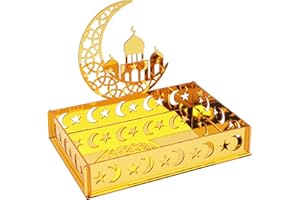 Ramadan Decorations for Home 2026 - Ramadan Serving Tray, Islamic Decor, Mubarak Sign & Table Décor, 1 Pack