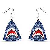 Shark Earrings Unique Ocean Sea Big Fish Novelty Sea Jewelry For Women