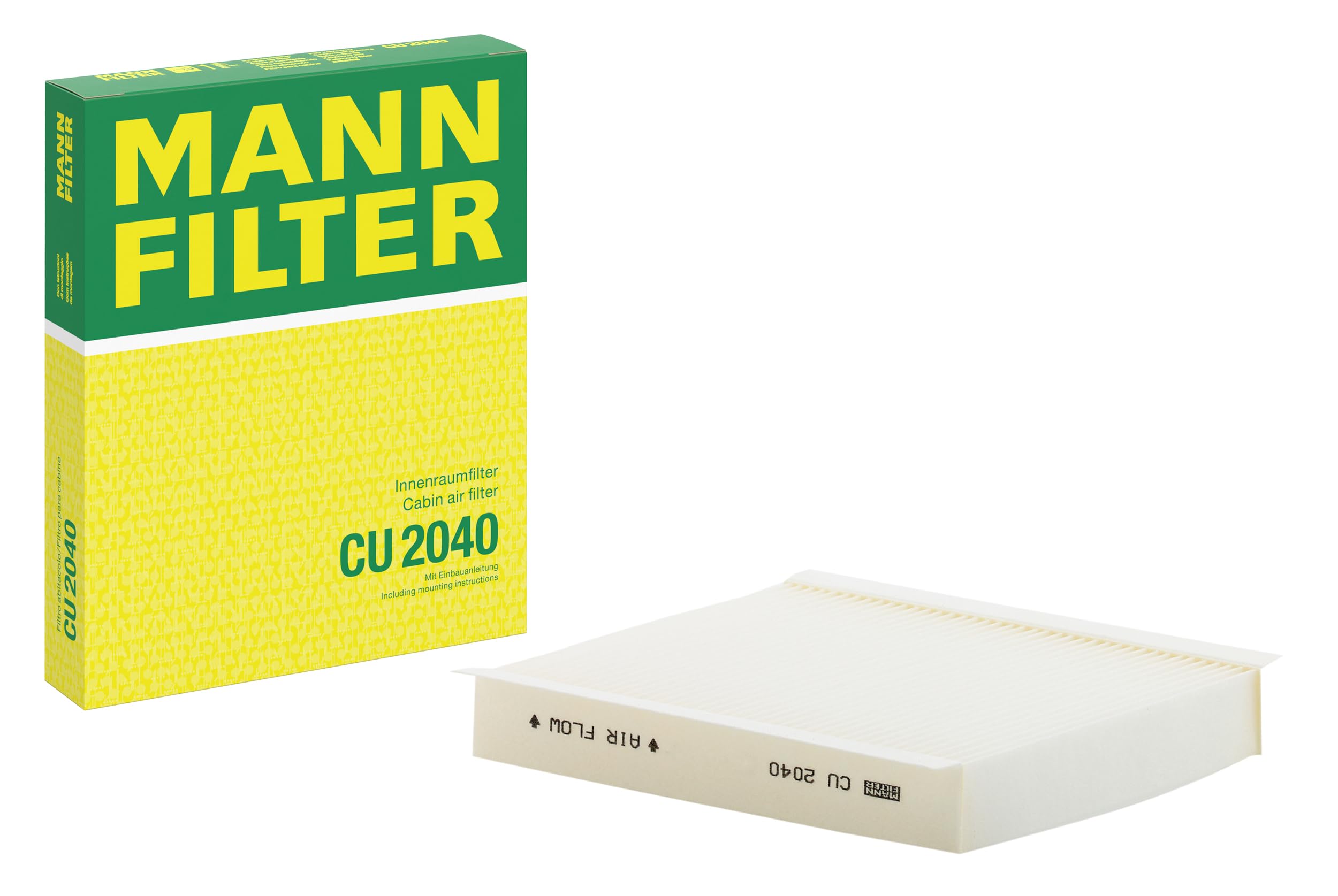 MANN-FILTER CU 2040 Cabin Air Filter - for Cars + Transporters