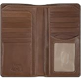 Tony Perotti Mens Long Bifold Checkbook Cover Wallet Multi Card Pocket Holder Italian Leather