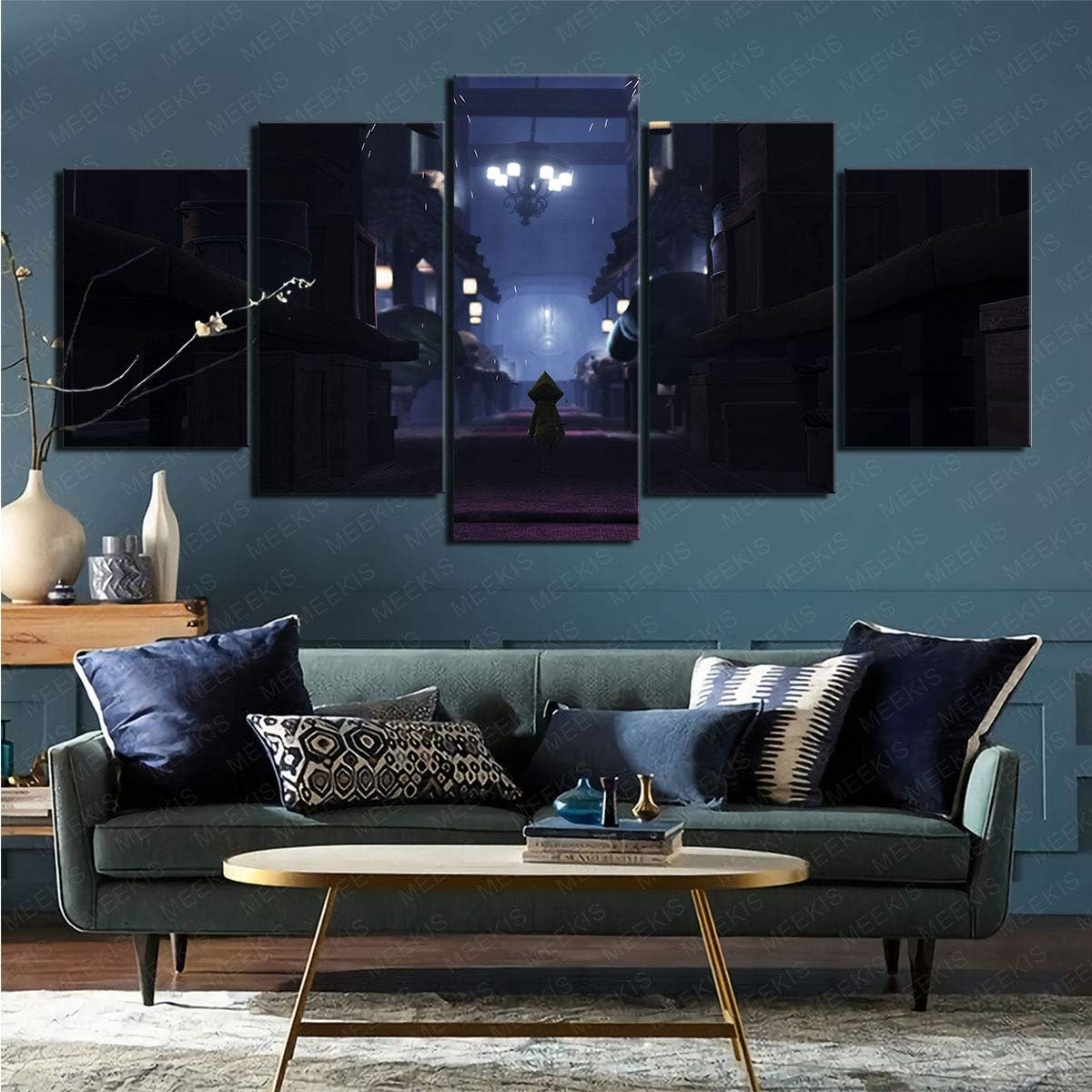 Pintura sobre Lienzo Juego de 5 Piezas Videojuego Little Nightmare