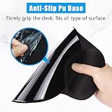 Hsurbtra Ergonomic Gel Mouse Pad with Wrist Rest 9.5x8.3 inch Jet Black view 5
