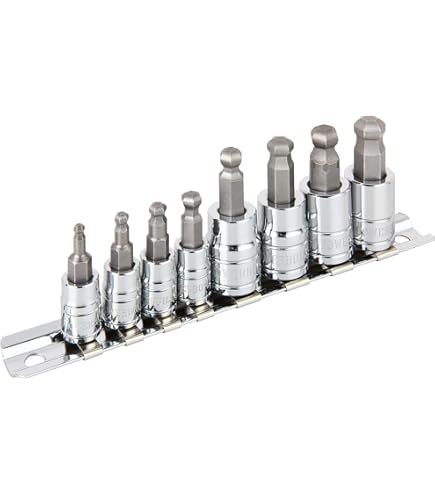 アレン 6点セット BRAZEN 6mm Hex Bit Socket/Allen Driver Four Pack (1/4