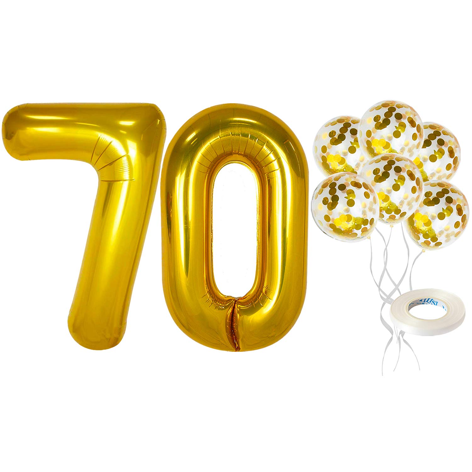 Buy Large Gold 70 Balloon Numbers – Big 40 Inch | Gold Confetti Latex  Balloons and 70th Birthday Gold Balloons | Gold Number 70 Balloons for 70 Birthday  Party Decorations | 70th Birthday Party Decor Online at desertcartBahamas