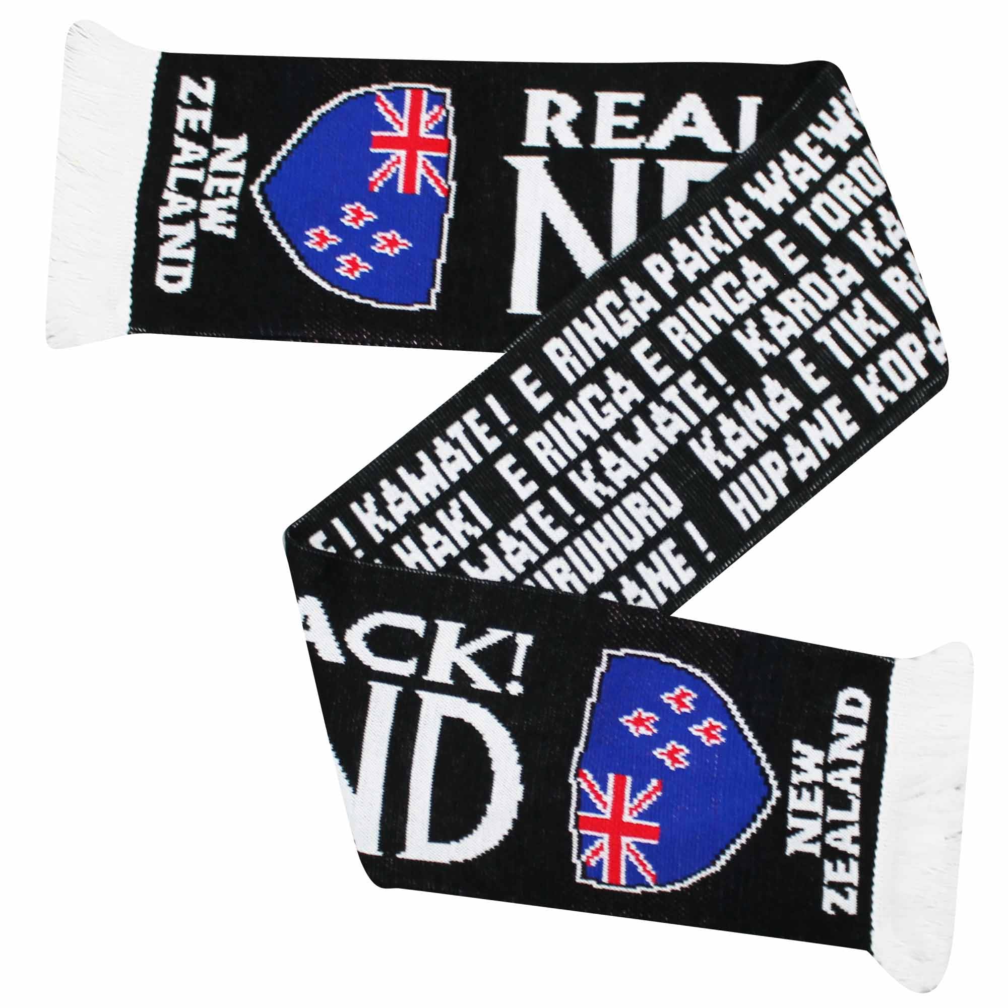 GIFTS 4 ALL New Zealand Rugby Fans Scarf, New Zealand Rugby & HAKA Scarf, Kiwi Fans Scarf
