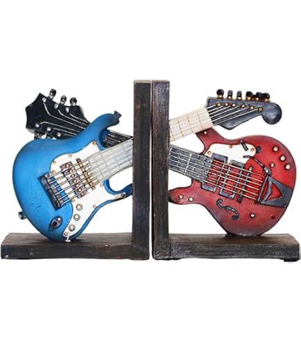 Amazon.com: Fender Stratocaster Body Bookends, Sunburst : Office